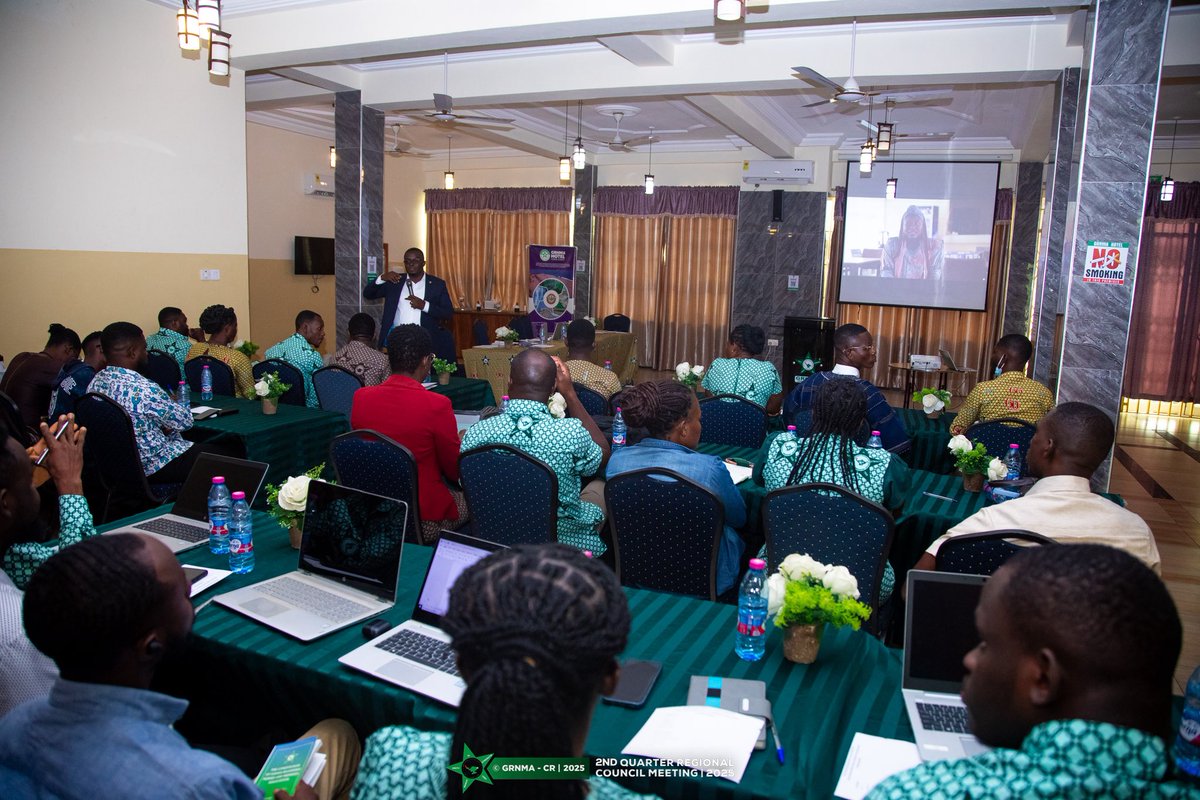 grnmacr's tweet photo. GRNMA CENTRAL REGION HOLDS ITS 2ND QUARTER  REGIONAL COUNCIL MEETING

July 16, 2025. Cape Coast.

See photo report

#RegionalCouncil
#SecondQuarter
#CapeCoast
#CRPRUNIT
#GJNMID https://t.co/T8inySGYrA