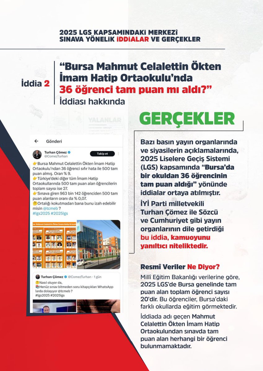 İddialar ve gerçekler. -2-
Gerçekleri örtemezsiniz... <a href="/tcmeb/">Millî Eğitim Bakanlığı</a> <a href="/Yusuf__Tekin/">Yusuf Tekin</a>