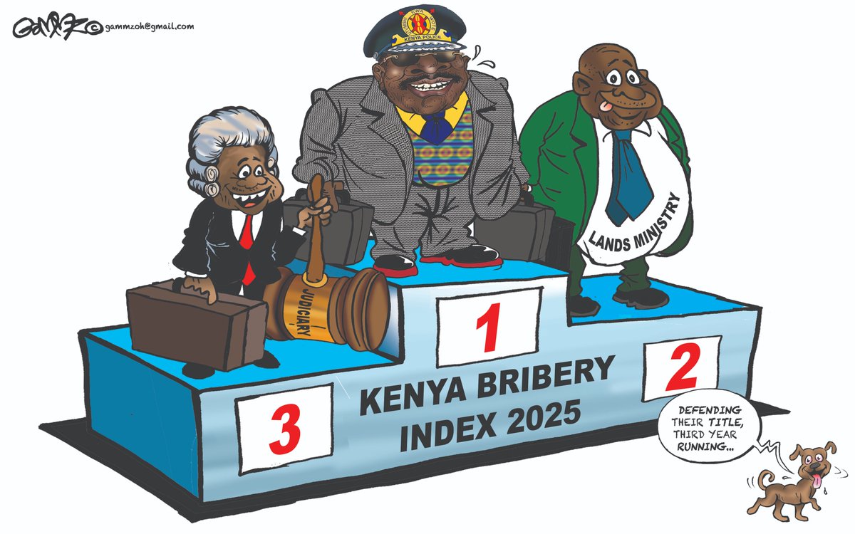 kiddoGAMMZ's tweet image. #CorruptionKE Police Service maintains its status... Cartoon for @StandardKenya @KTNNewsKE @ktnhome_