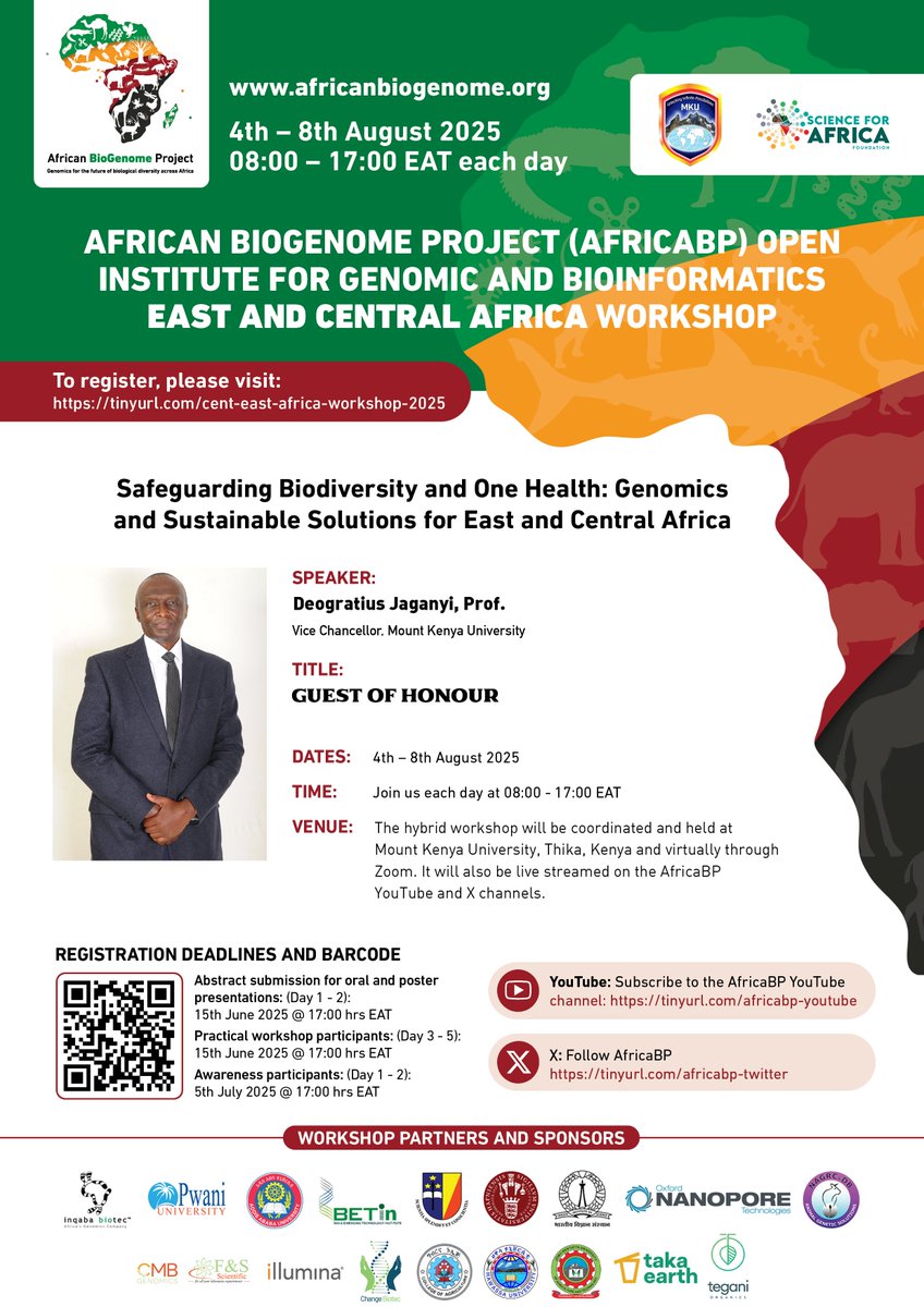 AnneMuigai_Prof's tweet image. We’re honoured to welcome Prof. Deogratius Jaganyi, VC, @MountKenyaUni as Guest of Honour at the 3rd @eaafricabp (Aug 4–8, 2025). A proud moment for our partnership with MKU & DAISEA AfricaBP!
Here's to impactful collaboration ahead!
#DAISEAAfricaBP #MountKenyaUniversity