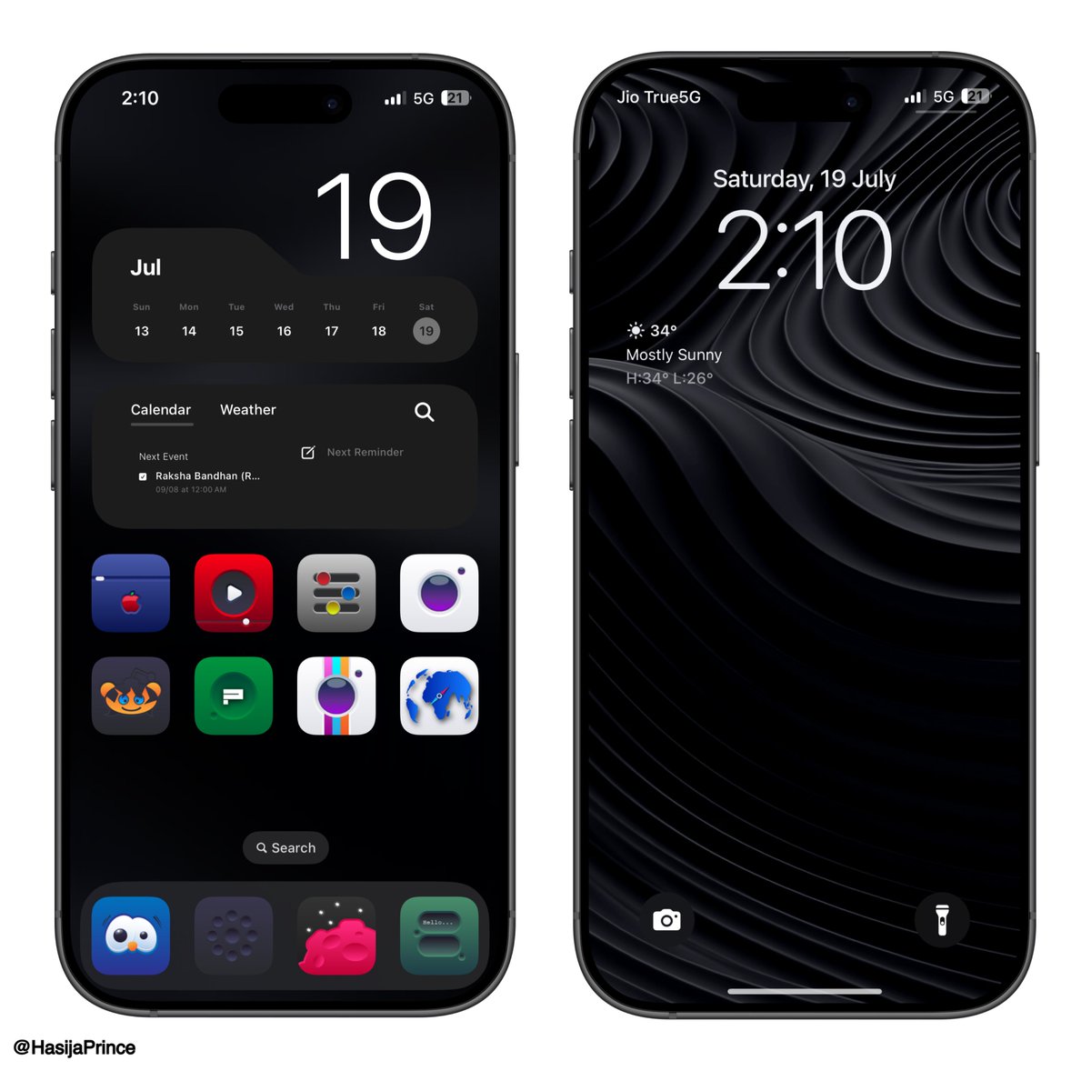 HasijaPrince's tweet image. Dark and colorful 😍

Icons @Payrun76 
Widget @21MaRcO12 
Wallpaper pack