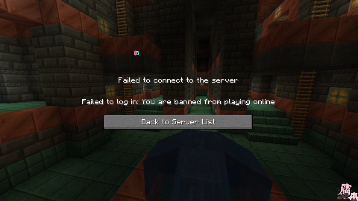 I'm sorry, but apparently I got BANNED OFF MINECRAFT?? This happened during my livestream on 1.21.1 when I tried to join a server mid-stream. I was literally playing online not even over an hour before. No prior offenses, no explanation, no email, and I can't login now. (1/3)