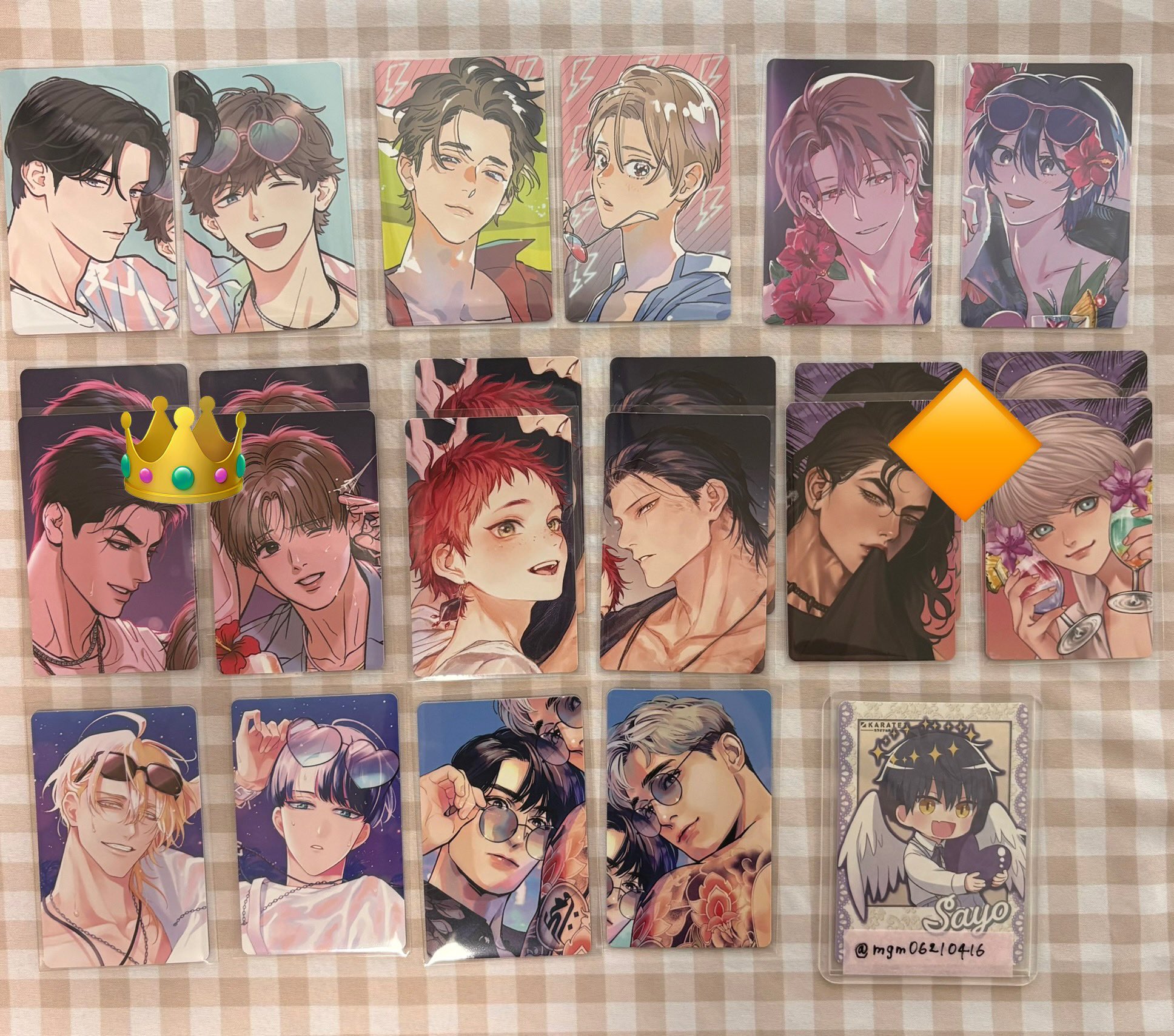 BL/コースター/チェキ風カード/あがた愛/おげれつたなか/コウキ。/S井ミツル BL/コースター/チェキ風カード/あがた愛/おげれつたなか/コウキ
