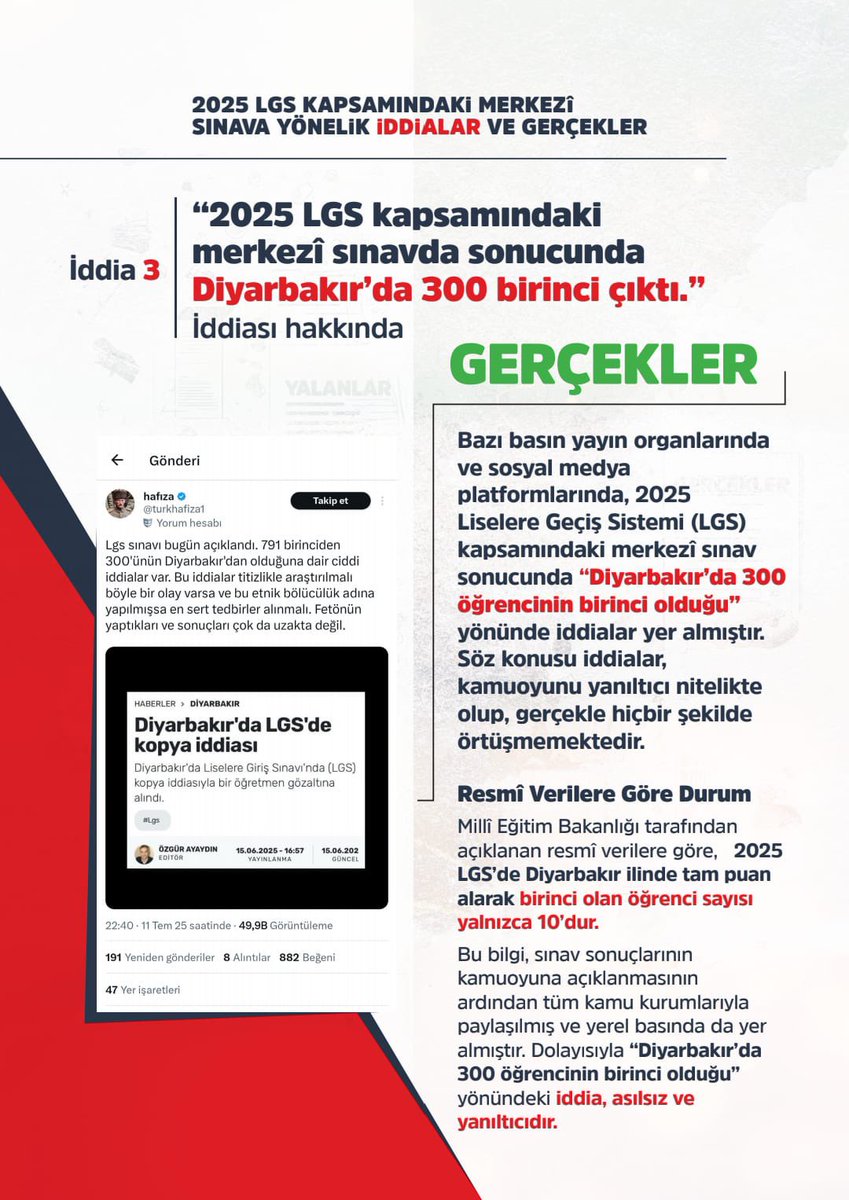 İddialar ve gerçekler. -3-
Gerçekleri örtemezsiniz... <a href="/tcmeb/">Millî Eğitim Bakanlığı</a> <a href="/Yusuf__Tekin/">Yusuf Tekin</a>