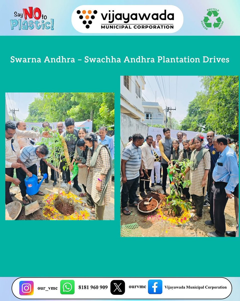 ప్లాస్టిక్‌కు ప్రత్యామ్నాయంగా పర్యావరణహిత ఉత్పత్తులను ప్రదర్శించిన ప్లాస్టిక్ అల్టర్నేటివ్స్ శిబిరం ప్రజల్లో స్థిరమైన జీవనశైలి పట్ల చైతన్యం కలిగించింది.
మన విజయవాడను శుభ్రంగా,హరితంగా,ప్లాస్టిక్ రహితంగా తీర్చిదిద్దుకుందాం🌱 #CleanGreenVijayawada #SwarnAndhraSwachhAndhra #OURVMC