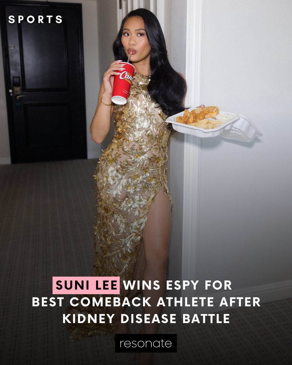 ResonateVoices's tweet image. Suni Lee, the acclaimed Olympic gymnast, was awarded her first ESPY on Thursday for Best Comeback Athlete.

Read more: weareresonate.com/2025/07/suni-l…