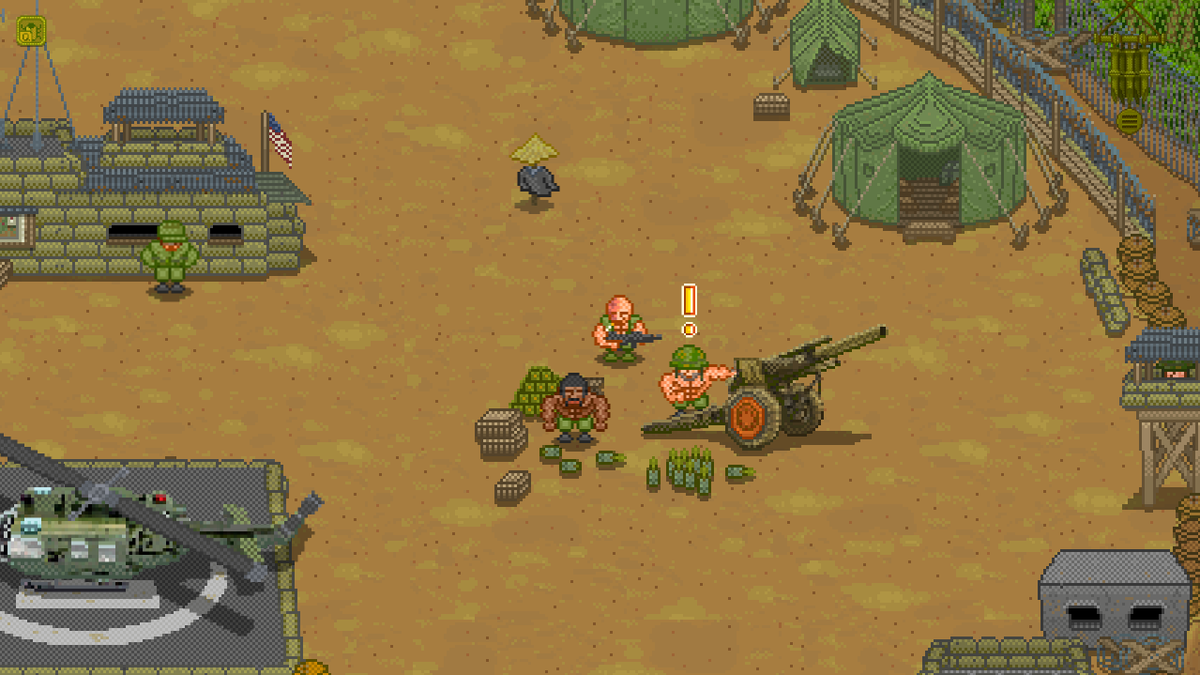 SOG: Vietnam demo update is live!
All core systems are done — now we’re polishing, adding content &amp; fixing bugs.

🪖Highlights:
 - NPCs sleep (easy target during the night😴)
 - Dialogues at the firebase
 - First full quest!

#indiedev #gamedev #turnbased #roguelike