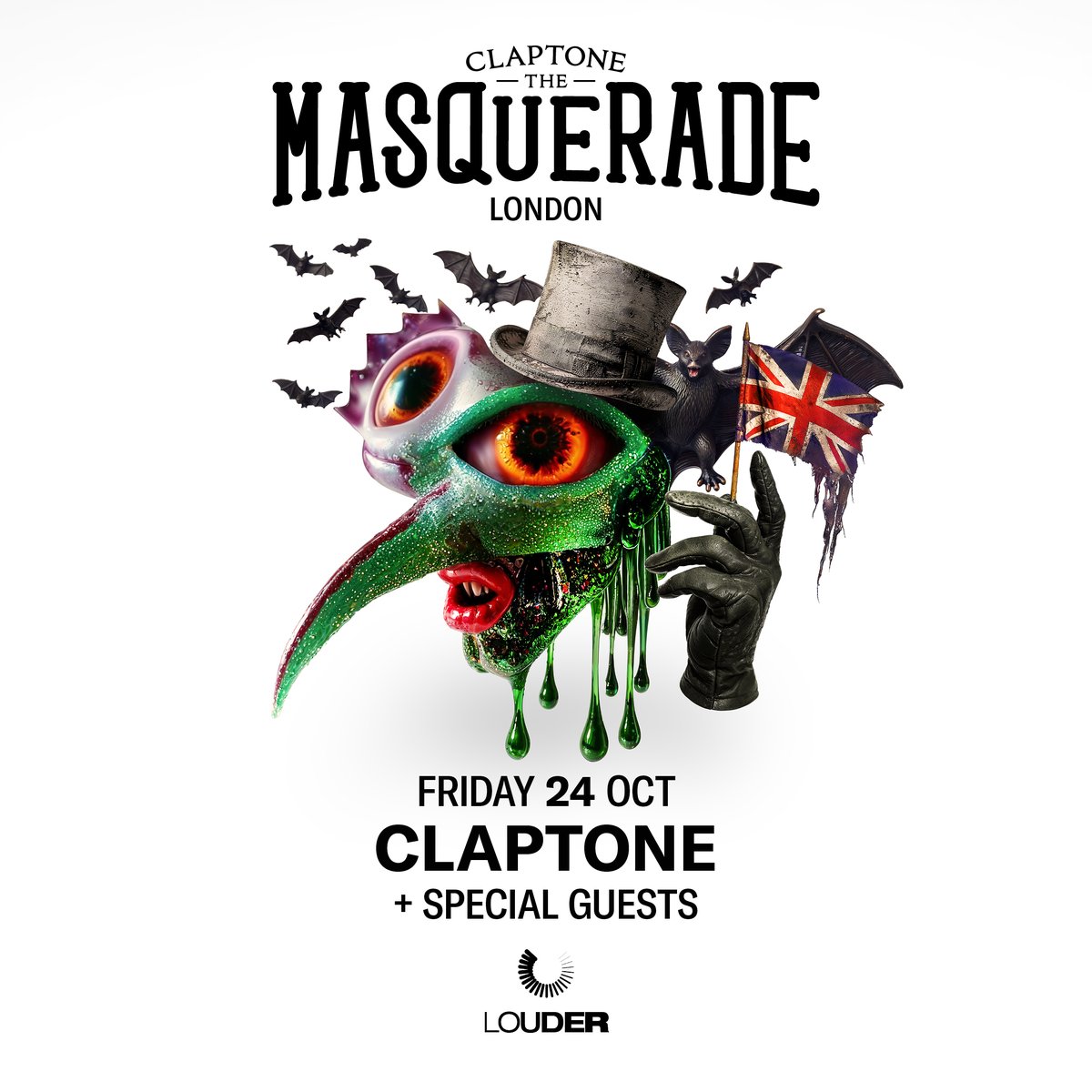 O2AcademyBrix's tweet image. London! Don&apos;t miss out on @Claptone_ at #O2AcademyBrixton on Fri 24 Oct. 💫

Grab your tickets 👉 amg-venues.com/imKP50Wr624 #Claptone