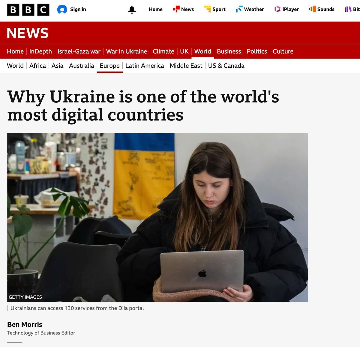 IIPP_UCL's tweet image. 🇺🇦 "Ukraine is among the countries leading the effort to digitise government services"
@IIPP_UCL Prof @daevaes spoke to @BBCNews about Ukraine's digital services, the work done by the government, and how they are evolving during the war.
✍️ Read more: buff.ly/ejK14zK