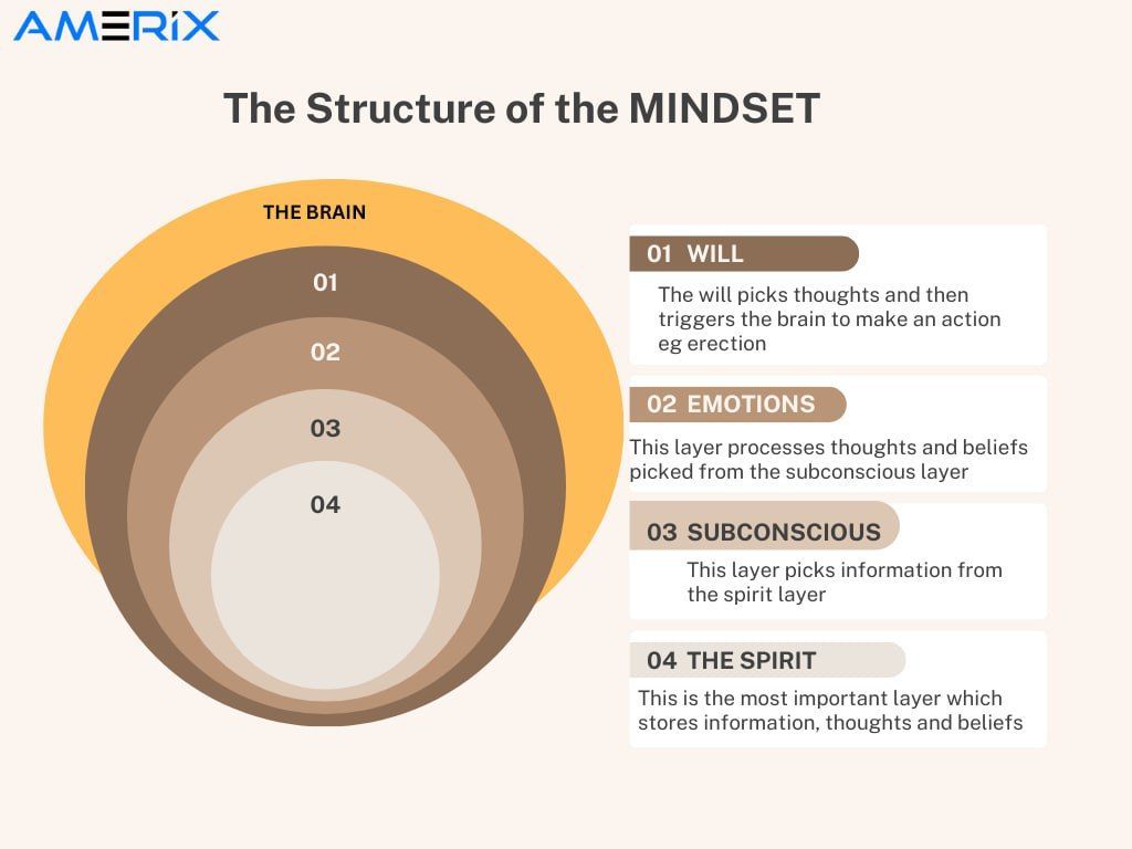 Men,

The SOUL is divided into 3 parts:

• Will/Action

• Emotions

• Sub-conscious (Mind)

The MIND sits on top of the SPIRIT part.

The WILL sits right below the brain.

For an erection to occur, it must come deep from the SPIRITUAL layer across the SOUL and trigger the