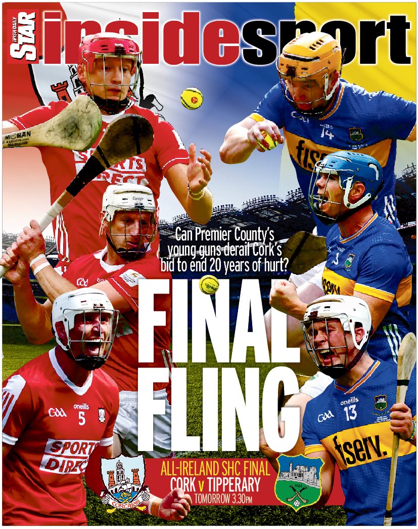 davidcoughlan_'s tweet image. Saturday’s @IrishStarSport:
* @OnlyOneFinFoley meets Siobhan MacGowan to talk Shane, Shannon Rovers and Tipp hurling
* @pat_nolan hears from Cork’s Pat Ryan & rates both teams
* @RoyCurtis68 on Hoggie & hunger
* @GarryDoyle1 talks to Ken Hogan
* Davy Fitzgerald final verdict