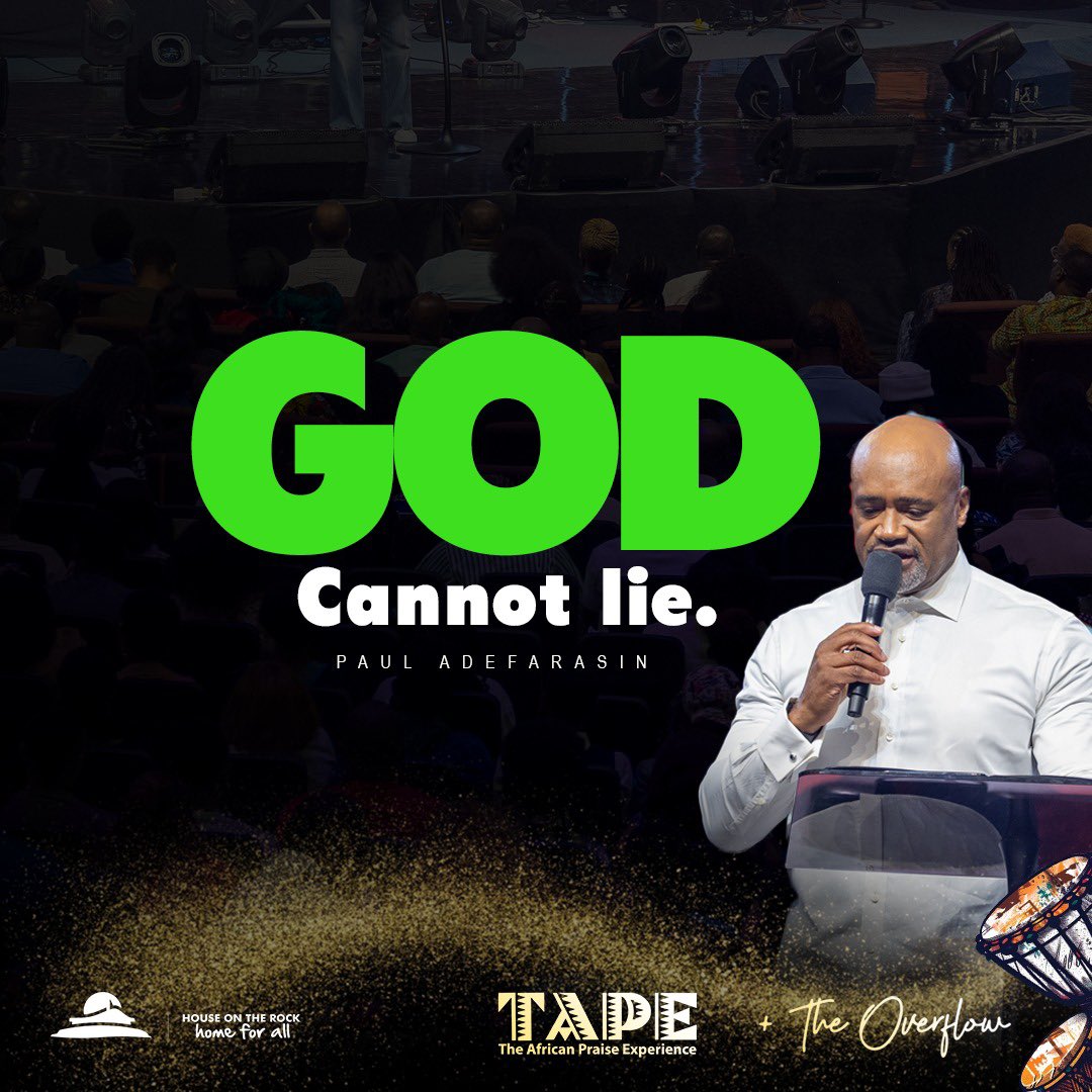 God has His own propaganda, He calls those things that are not as though they are.
If He said it, He will make it good. He cannot lie!

He calls you rich, even if you feel poor, and because He said it, He will bring it to pass.
Trust His word. Believe His report.

#HOTRService