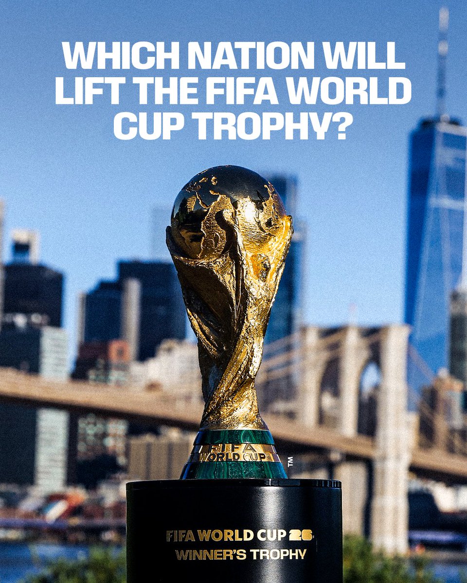 FIFAWorldCup's tweet image. 🏆 Who will become Champions on 19 July 2026?
#WeAre26 | #FIFAWorldCup