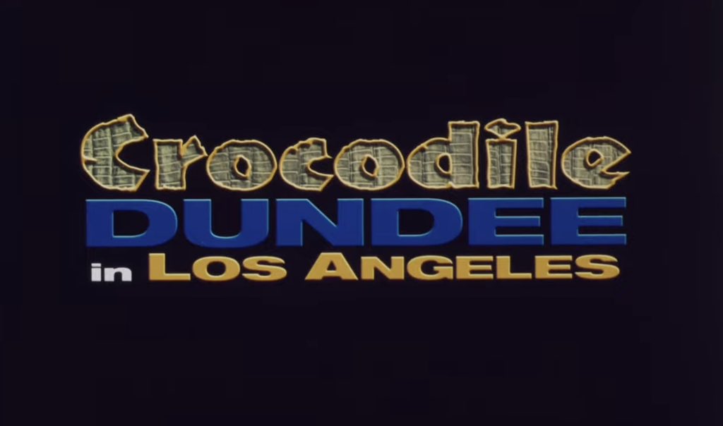 BatQuinn5801's tweet image. #NowWatching Crocodile Dundee in Los Angeles
Back in 2021, I watched the first two Crocodile Dundee movies, not knowing that there was a third entry in the series. I have a feeling that like the third Beverly Hills Cop film, this will be the worst one in the series.