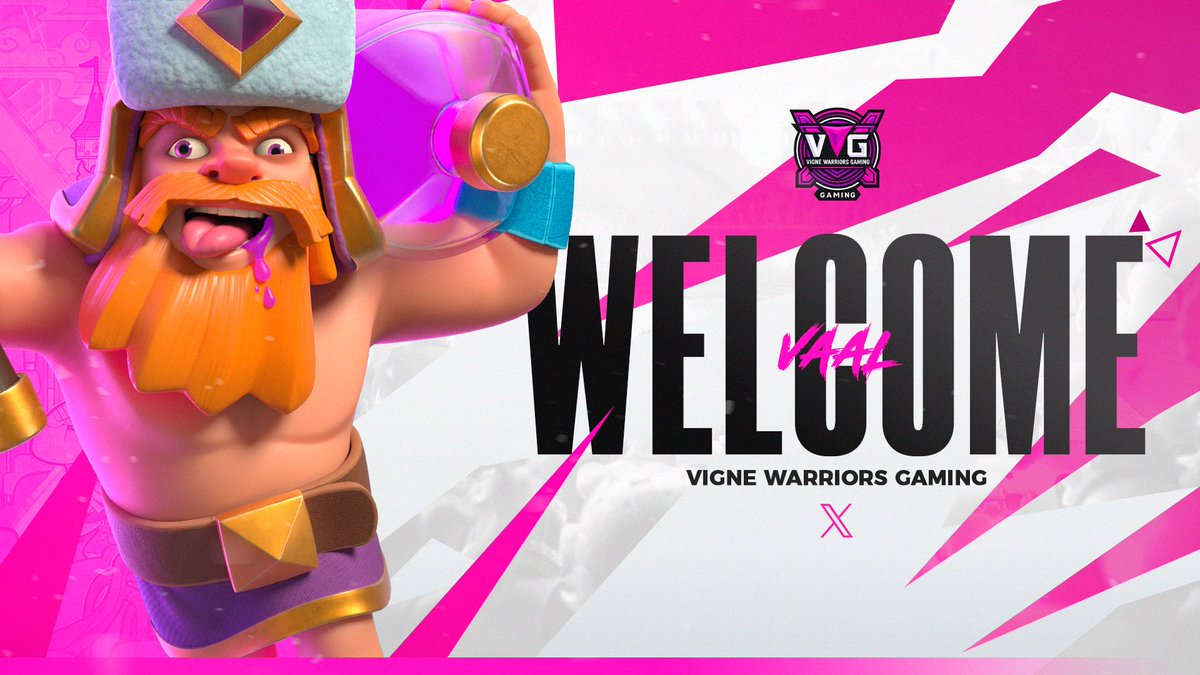 VWGLeague's tweet photo. It’s official: Vaal is now the captain of both our teams 🔥🫡
A natural leader ready to guide our EMEA &amp; NALATAM rosters to victory.
Welcome Captain Vaal 👑

#ClashRoyaleEsports #VigneWarriorsG #Captain #EMEA #NALATAM https://t.co/o8vYm5jx8S