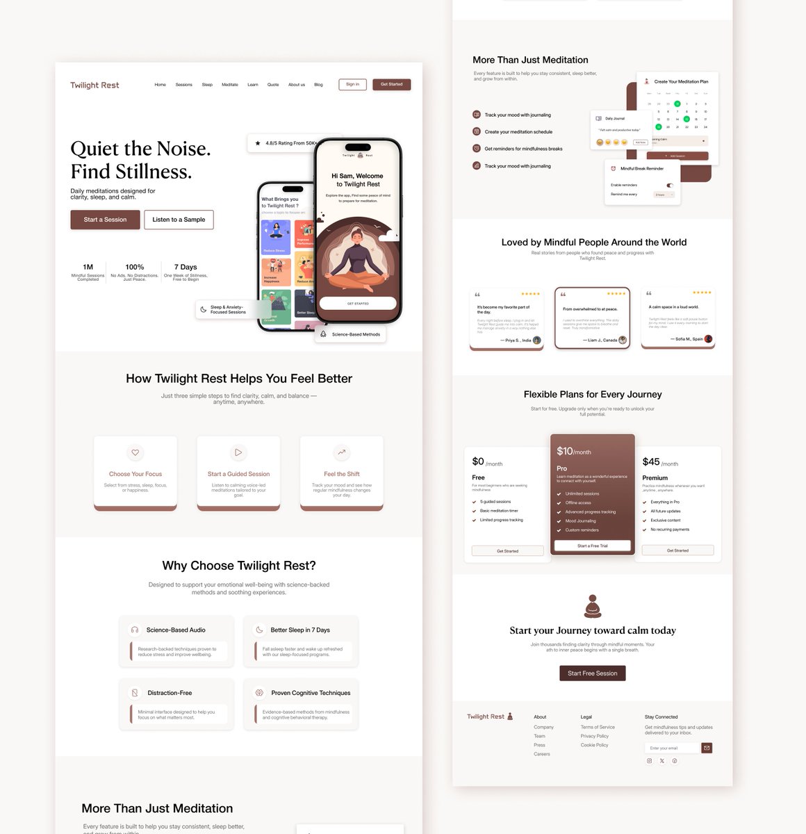 UxDamini_'s tweet image. Not every design screams. Some whisper and still convert like crazy -Wellness + UI = This. Guess how much the client paid? 👀