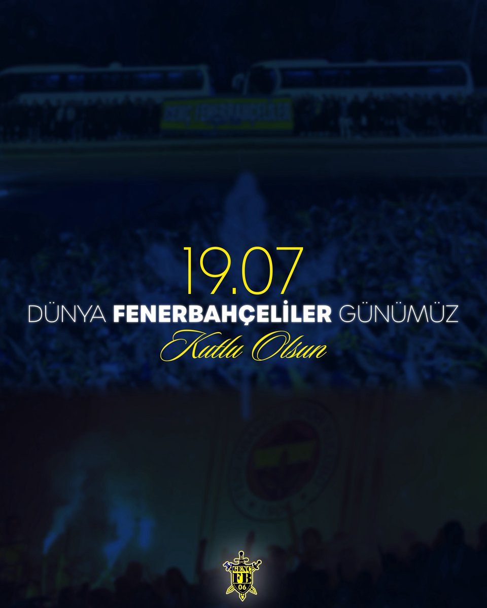 Bazen sevinçli, bazen kederli; hayat seninle güzel!
#1907DünyaFenerbahçelilerGünü