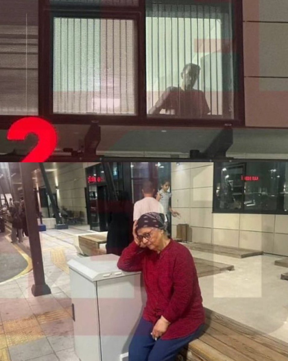 Zulmünüz bu fotoğrafta.
Hukuksuzluğunuz bu fotoğrafta.

Analara reva gördüğünüz, insanlığa layık gördüğünüz, güzel yurdumuza reva bildiğiniz karanlık, bu fotoğrafın içinde saklı.

Öpülesi ellerin gözyaşları için mendil taşıdığı; iftirayla, kumpasla tutukladığınız <a href="/mmuratcalik/">Mehmet Murat Çalık</a>