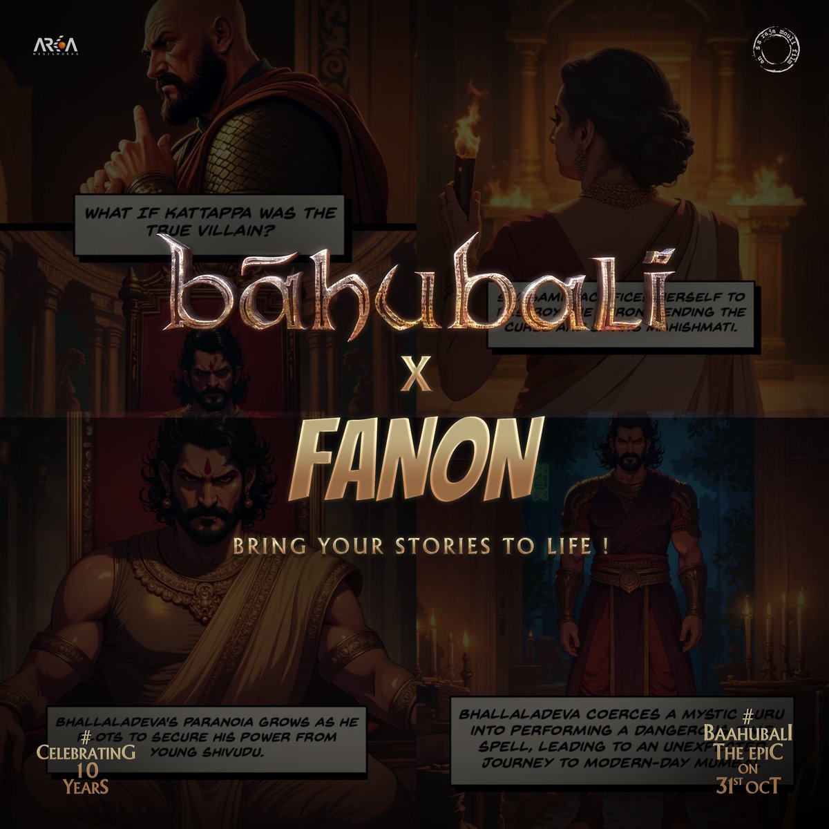 Have a #Baahubali theory you’re ready to share with fans across the world?

Now… you can bring your stories to life on <a href="/TeamFanon/">Fanon</a> — in your own language!

🔗 fanon.co/fandoms/Baahub…

Turn your ideas into comics, visuals, and short stories. Let the world experience your