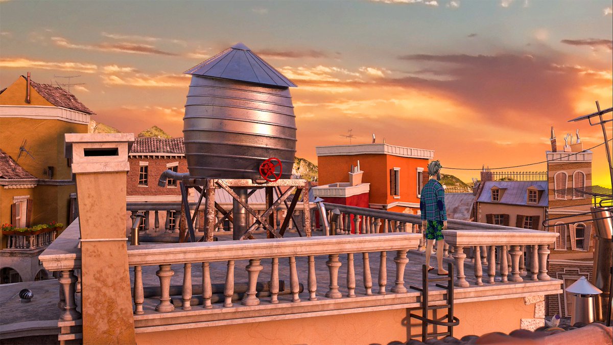 whirlightgame's tweet image. 1960s. A sun-drenched rooftop and a giant water tank. And Hector, the most scatterbrained inventor in Verice Bay.
Here comes Whirlight, our upcoming point-and-click adventure.
Try the demo now:
store.steampowered.com/app/2706980/Wh…
#ScreenshotSaturday #pointandclickadventure #indiedevs