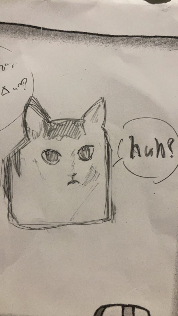 l_pihy's tweet image. 昔描いた猫meme