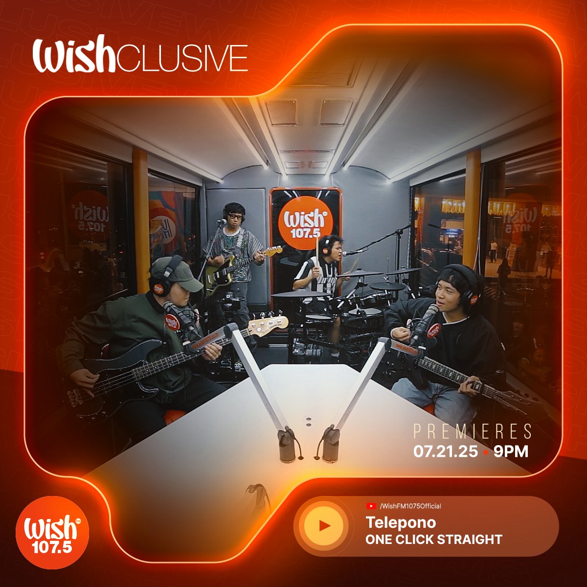 Wish FM 107.5 (@wish1075) on Twitter photo Craving deep, late-night conversations with someone who just gets you?
Don't miss <a href="/ONECLKSTRAIGHT/">ONE CLICK STRAIGHT</a>'s newest Wishclusive "Telepono" premiering TOMORROW at 9 p.m. on our YouTube channel! Craving deep, late-night conversations with someone who just gets you?
Don't miss <a href="/ONECLKSTRAIGHT/">ONE CLICK STRAIGHT</a>'s newest Wishclusive "Telepono" premiering TOMORROW at 9 p.m. on our YouTube channel!