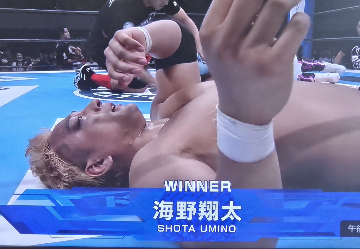 Maaa76Wss's tweet image. G1初戦勝ったぁぁあ😭💕
自宅観戦なのに発狂してしまいました🫣笑

 #海野翔太  #njpw  #G1CLIMAX35