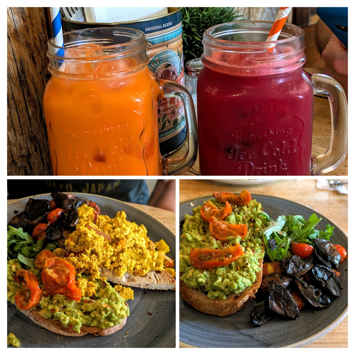 VeganOlive1's tweet photo. Love love #PlanksKitchen Barton nr Preston #Vegan options and lots of cake πβ€οΈπππ±π» https://t.co/PzDlbUFtbL