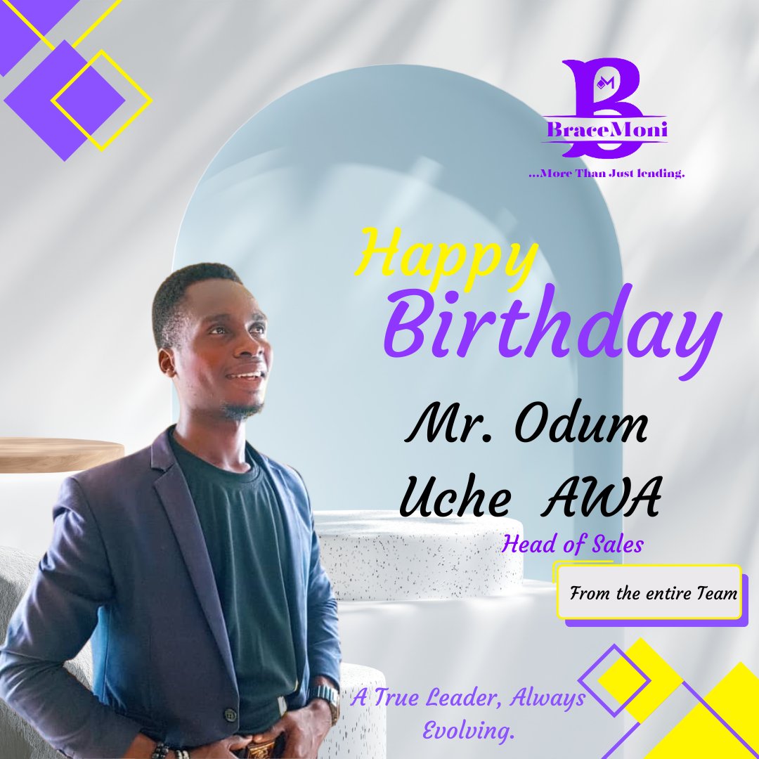 BraceMoni's tweet photo. Happy Birthday to our dynamic Head of Sales, Mr. Uche Odum .A.!
From leading Admin to championing Sales, your growth inspires us all. Cheers to more wins and greater impact!
#BraceMoni #HappyBirthday #Leadership #CareerGrowth https://t.co/5dupmN0Qn9