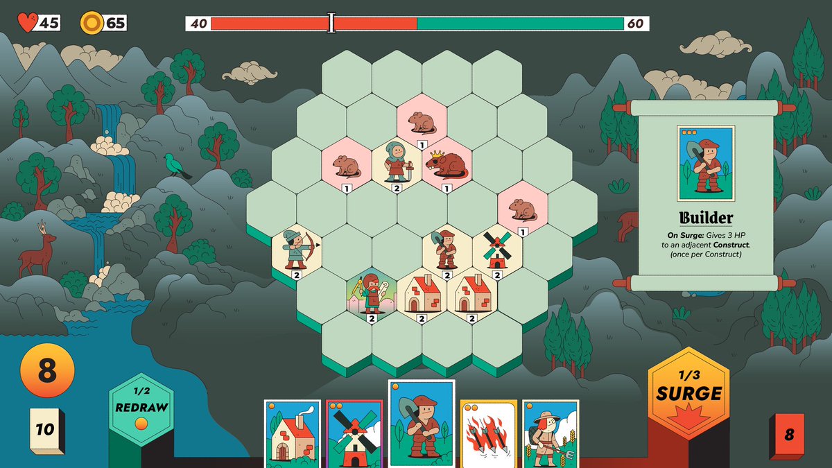 Do these images spark your interest? 
A steam first roguelike deck builder I've been working on with the one and only <a href="/muratkalkaman/">Murat Kalkavan</a>  #screenshotsaturday #roguelike