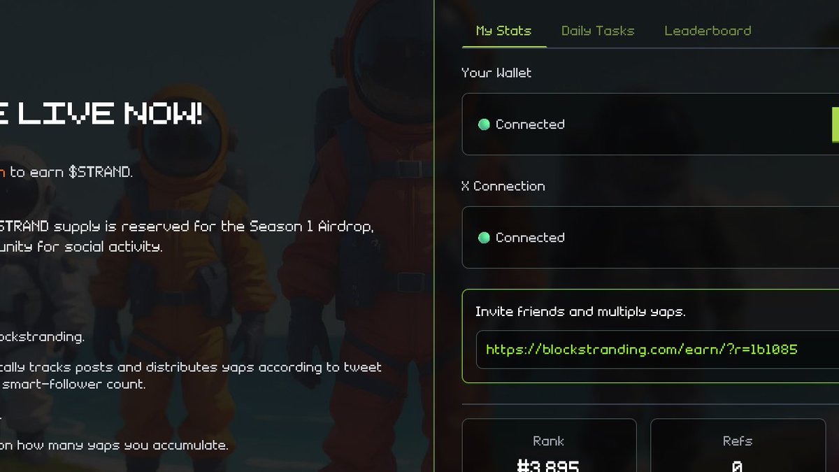 Tommorow added to my points <a href="/blockstranding/">Block Stranding</a> 

blockstranding.com/earn/?r=1b1085