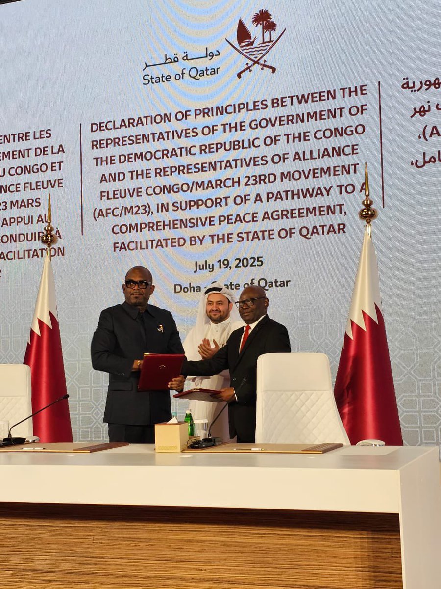 ChroniclesRW's tweet image. UPDATE: DRC and M23-AFC rebel have this Saturday signed a declaration of principles, and must work on final peace deal very soon. The final document signed today has yet to be released, but here is the draft that was finalized a few days ago.