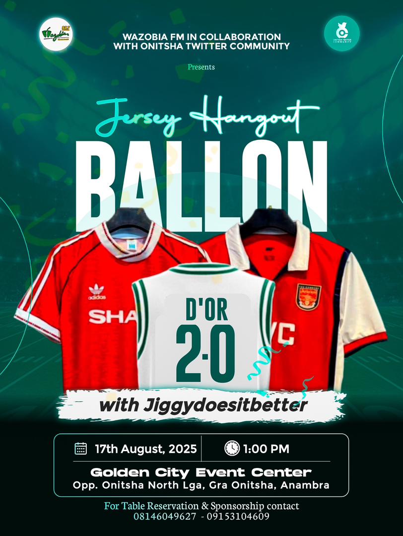 amara_jumax's tweet image. Save the date and come and have fun.
Please leave your family problems at home.
#WazobiaChookMouth
#WazobiaFMOnitsha
#OnitshaTwitterCommunity
#JerseyHangout
#BallondorWithJiggydoesitbetter