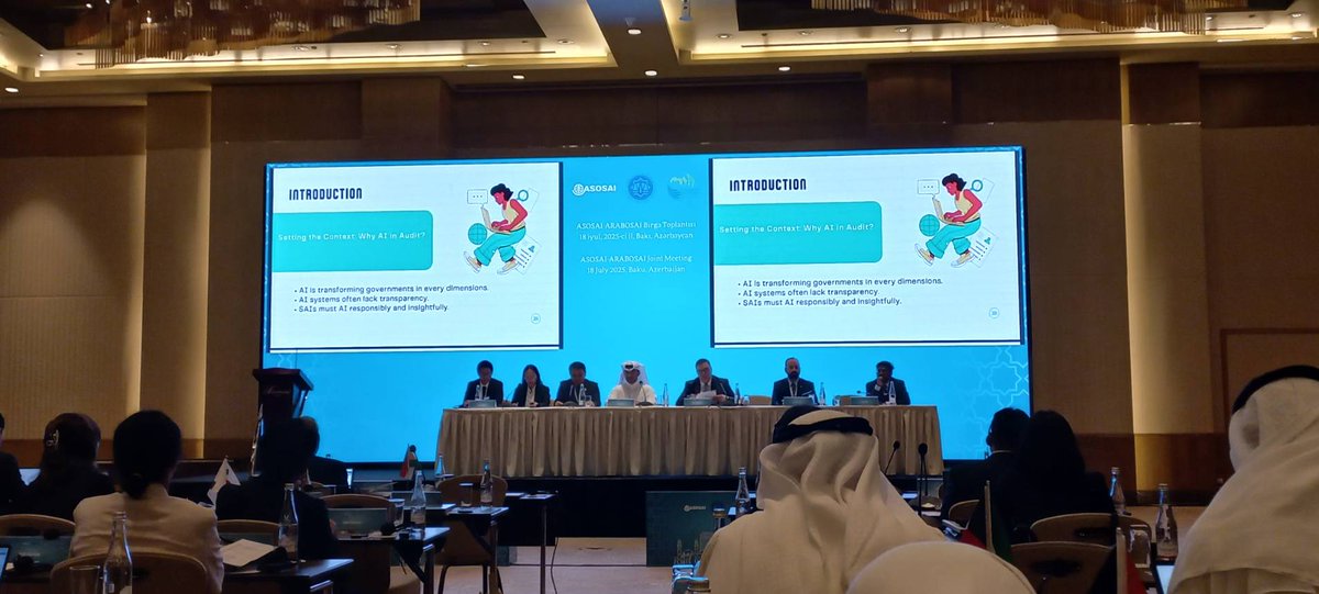 Highlight from ASOSAI–ARABOSAI Joint Meeting: Capt. Pitikhun Niltanorm, Dr. Chinnapong Traguldit, and Ms. Pimchanok Kaingam presented “AI Meets Audit” and the SAIRA Model—guiding SAI AI-readiness with explainability, transparency &amp; ethics.