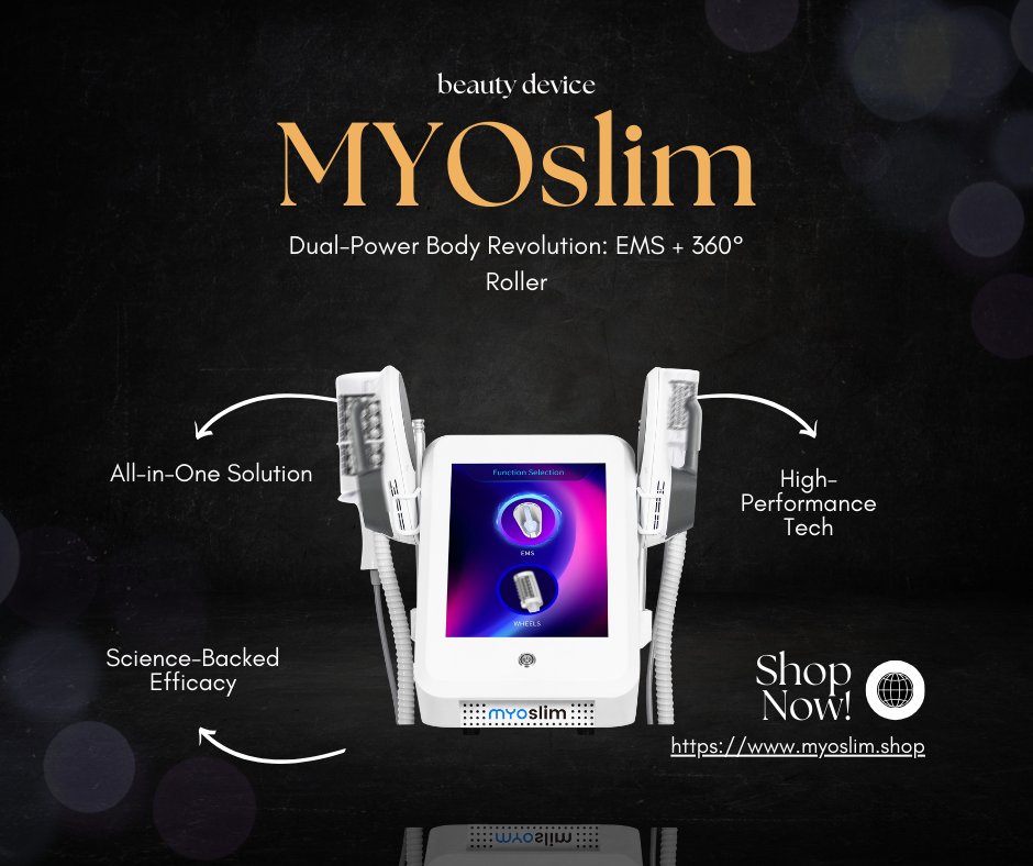 MYOslim's tweet image. ⚡️ Dual-Power Body Revolution: EMS + 360° Roller — Your Salon’s Next Profit Driver!
Upgrade your salon, redefine their confidence. ✨
👉 DM us to unlock wholesale deals!
#EMSTechnology #BodyGoals #GluteGains #MYOSLIM #myoslim #FatBurn #BodySculpt #EMTEMS #BeautyTech