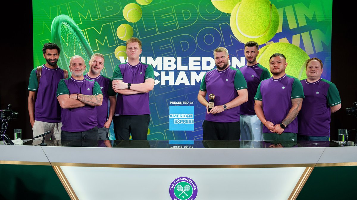 Wimbledon's tweet image. An incredible first day of Wimbledon eChamps action, presented by American Express 🎮
Tune in for Day 2 LIVE on our Twitch, Tik Tok and YouTube 📺