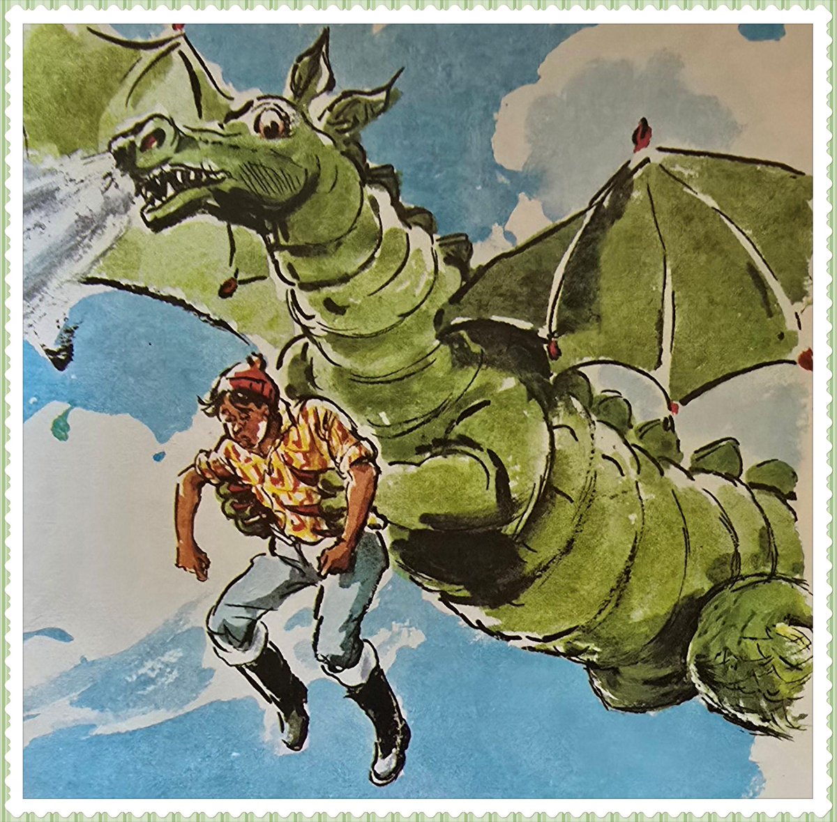 OldSchoolBooks1's tweet photo. No exciting children's #schoolreadingbook would miss out dragons and the #ThreePirates had a few of those as well https://t.co/s1dgs3Q0VX #vintagebooks https://t.co/tNZXJPJLEL