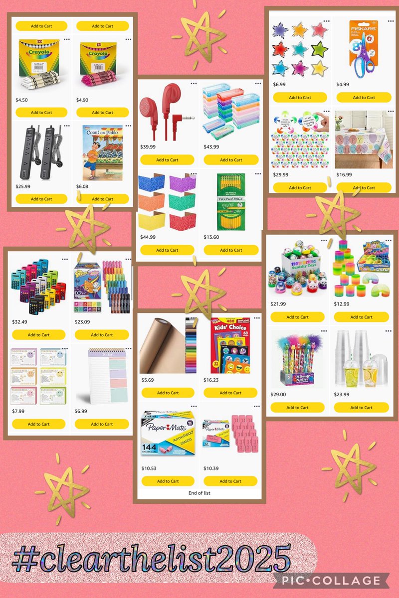 Looking for help to kickstart our year!
#clearthelist #clearthelist2025 #Teachersof𝕏 

💕 3rd grade teacher (25yrs)
💕 Loves: <a href="/drpepper/">Dr Pepper</a> and <a href="/Starbucks/">Starbucks</a> 
💕 Title 1 schools all 25 yrs
💕 Teacing IS my passion

amazon.com/hz/wishlist/ls…