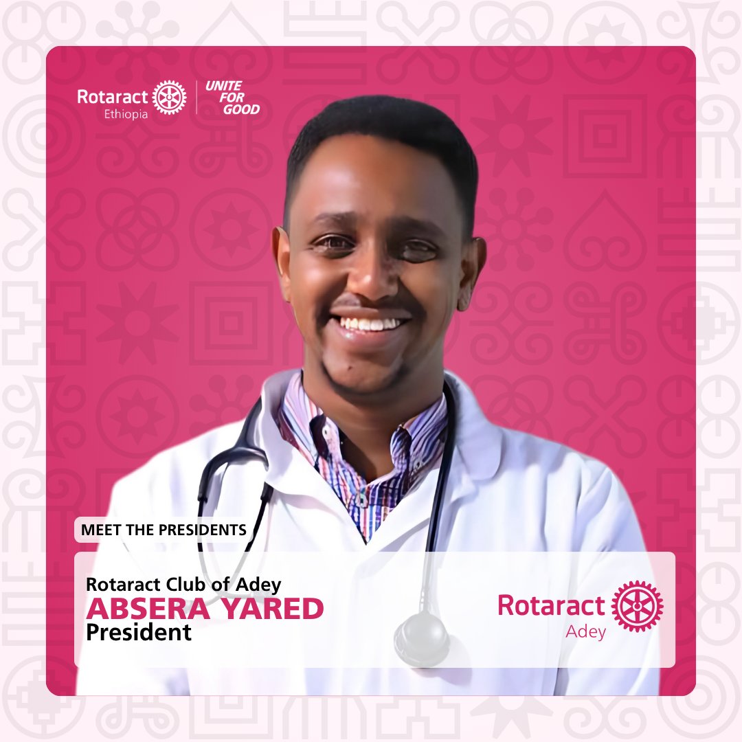 Rotaractethio's tweet photo. 🇪🇹 Meet some of the Presidents leading Rotaract Clubs across Ethiopia for 2025/26!

Each one is stepping up to serve with purpose and passion.
More presidents will be introduced throughout the day — stay tuned! https://t.co/MTNPlKmhXx