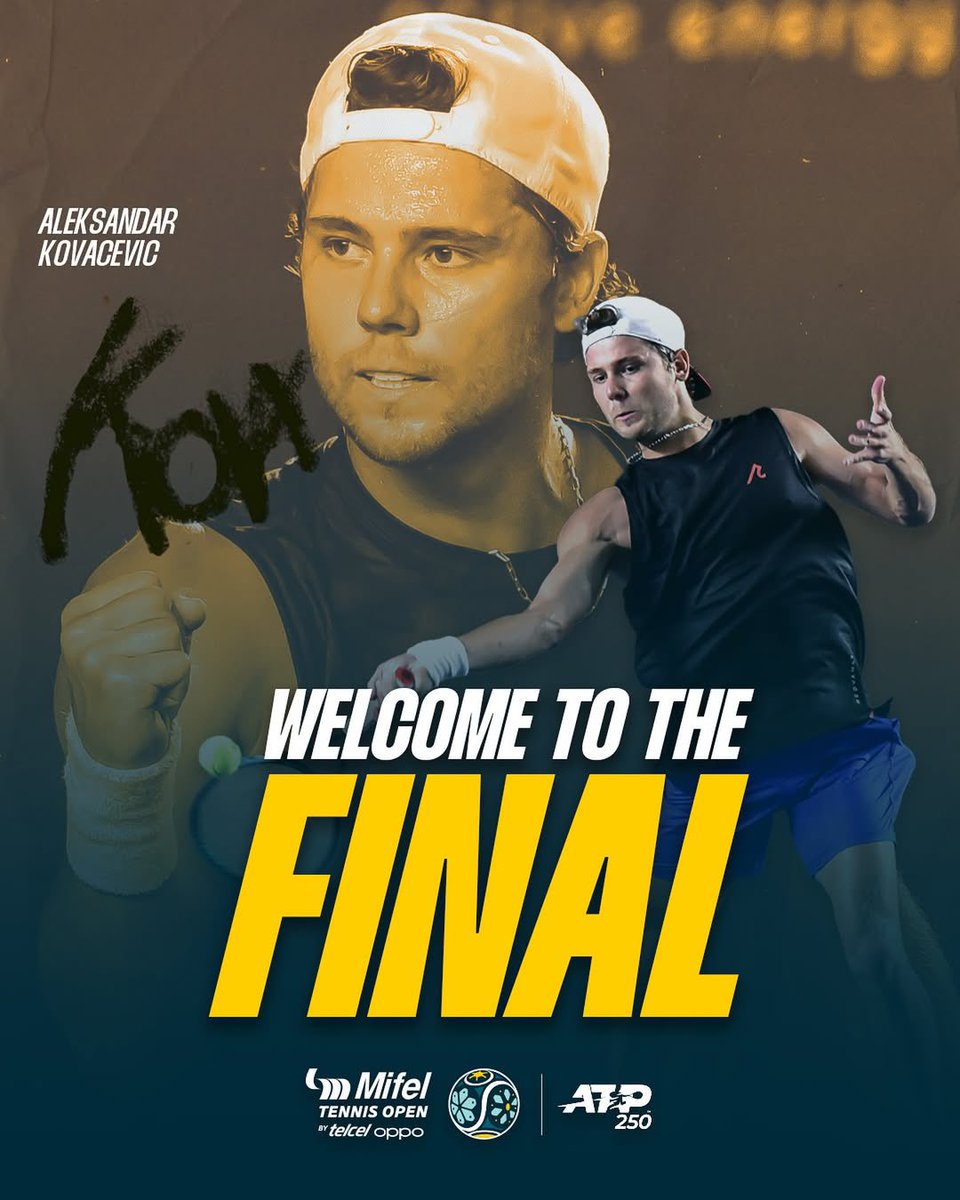 The final match is waiting for you, Kova 🫡

#LosCabosTennisOpen #TennisandSunsets