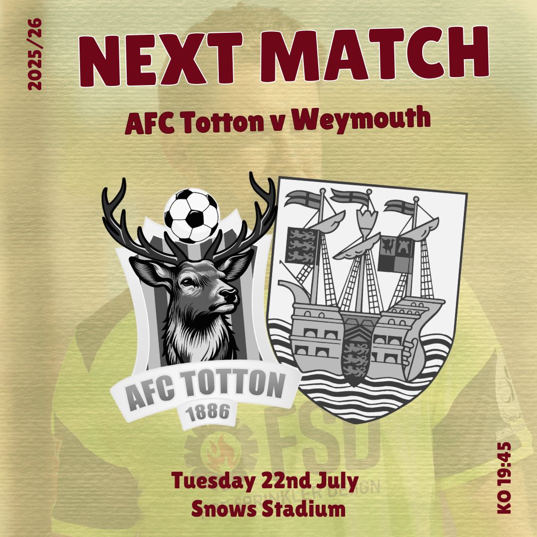 We are back in action on Tuesday night as we head to AFC Totton

🎟️tinyurl.com/wcx6v3n9