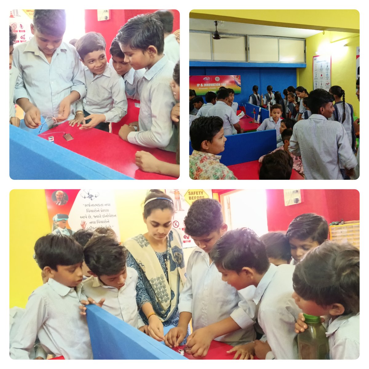 IPLABAMRELI's tweet image. Students of KK Parekh &amp;amp; Mehta School, class 6-8, Raindrops Sensor🌧️ Activity in IP &amp;amp; Innovation Lab-Amreli
#sensor #Innovation 
@narottamsahoo @dstGujarat @InfoGujcost @Punam_Bhargava @pavitshah @s_amrel