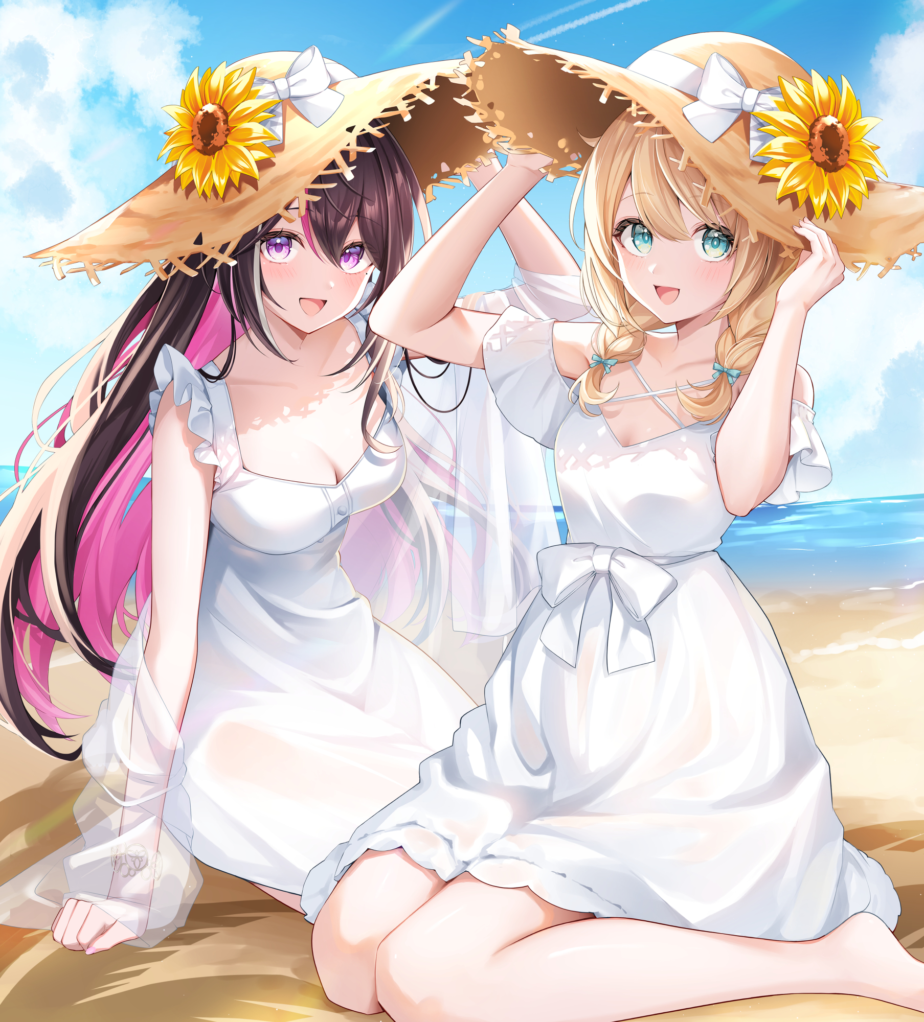 Cherryさま専用（原画）青空と虹のメロディ【水彩画】ほか　6点おまとめ Cherryさま専用（原画）青空と虹のメロディ【水彩画】ほか 6点お