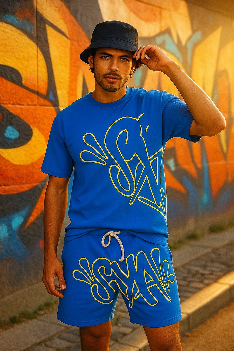 synaworld12's tweet image. Step out loud in bold cobalt. Premium comfort, street-approved fit, and signature Syna energy. Summer flex, sorted. 💧
#SynaWorld #Streetwear #Twinset #MensStyle #CobaltBlue #UKDrip