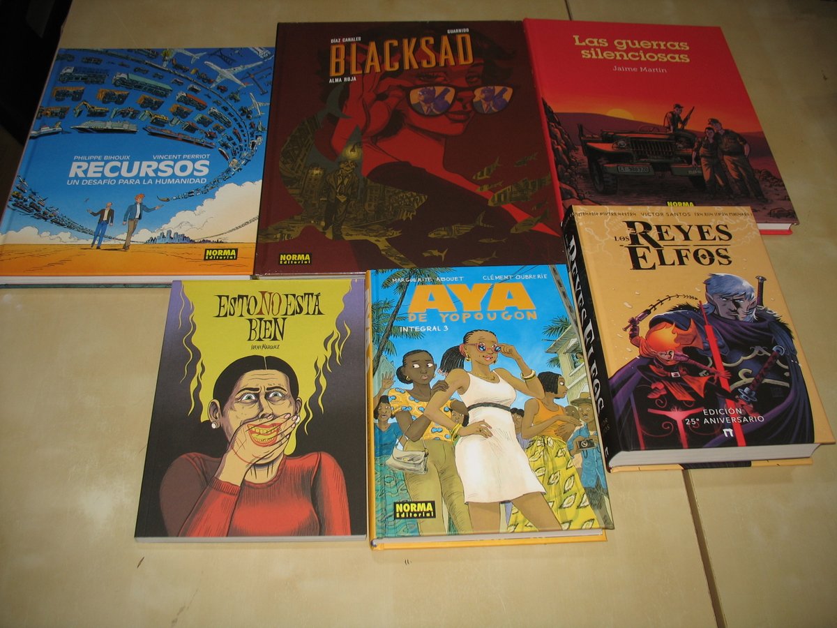 Novedades de cómic europeo. Recursos - Un desafío para la humanidad, Blacksad 25 Aniversario, Los Reyes Elfos 25 Aniversario (Víctor Santos), Aya de Yopougon y las reediciones de Las guerras silenciosas de Jaime Martín y Esto no está bien de Irene Márquez.