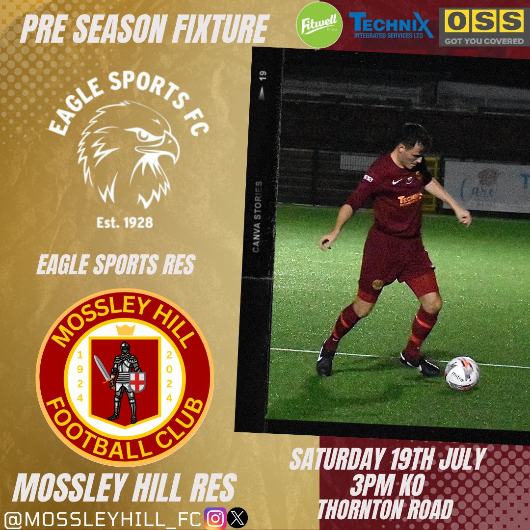 Mossley Hill Athletic FC (@mossleyhill_fc) on Twitter photo After a disruptive few weeks pre season continues with a double header up at <a href="/EagleSportsFC/">Eagle Sports FC</a> will be good in test this heat 🥵 After a disruptive few weeks pre season continues with a double header up at <a href="/EagleSportsFC/">Eagle Sports FC</a> will be good in test this heat 🥵