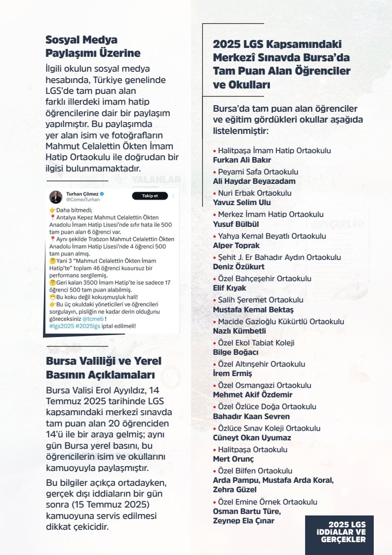 ASARCIK İLÇE MİLLİ EĞİTİM MÜDÜRLÜĞÜ (@asarcikmem) on Twitter photo 2025 LGS kapsamında Merkezi Sınava yönelik iddialar ve gerçekler..
<a href="/tcmeb/">Millî Eğitim Bakanlığı</a> <a href="/MustafaZDL4/">Mustafa ÖZDİL</a> 2025 LGS kapsamında Merkezi Sınava yönelik iddialar ve gerçekler..
<a href="/tcmeb/">Millî Eğitim Bakanlığı</a> <a href="/MustafaZDL4/">Mustafa ÖZDİL</a>