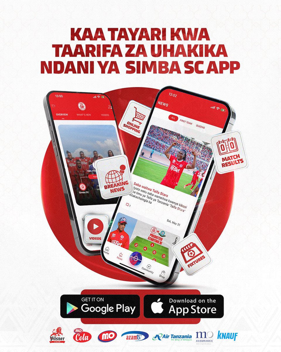 Taarifa mpya kuhusu kikosi itatolewa leo saa 10 jioni. 

Pakua na lipia Simba App sasa. #NguvuMoja