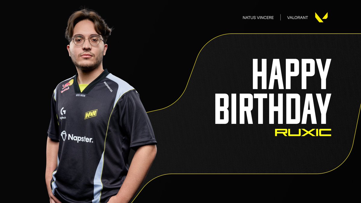 NAVI (@natusvincere) on Twitter photo Happy birthday to <a href="/RuxicVLR/">NAVI Ruxic</a> from our Valorant roster! π
We wish him all the success in reaching his professional goals - and that nothing stands in his way! Happy birthday to <a href="/RuxicVLR/">NAVI Ruxic</a> from our Valorant roster! π
We wish him all the success in reaching his professional goals - and that nothing stands in his way!