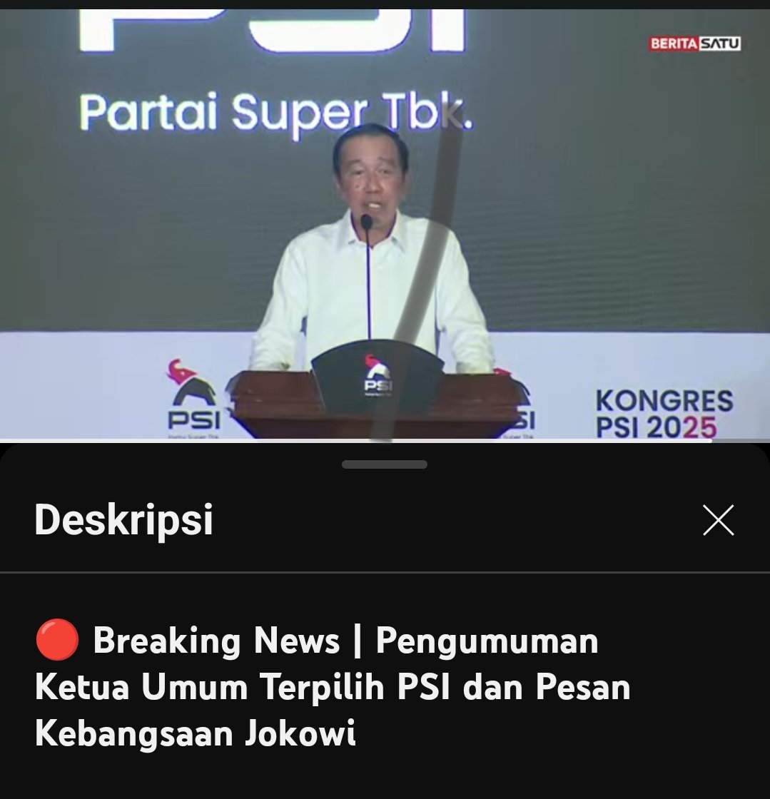 Selamat pd <a href="/psi_id/">DPP PSI</a> , atas terpilihnya ketum yg baru, atas logo yg baru, dan yg lbh gila lagi, Jokowi mendukung penuh PSI, bekerja keras untuk PSI. 

feelingku sejarah berulang, Sukarno dg PNI, Jokowi dg PSI. 

Alamat ada yg suaranya bakalan turun lg nih, dn PSI naik drastis!😂